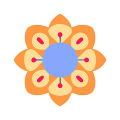 Beautiful flower shape design for various decorations.