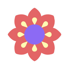 Beautiful flower shape design for various decorations.