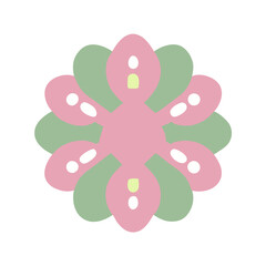 Beautiful flower shape design for various decorations.