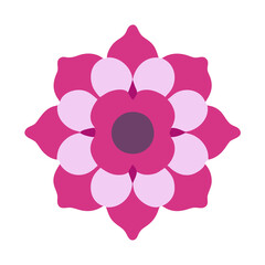 Beautiful flower shape design for various decorations.