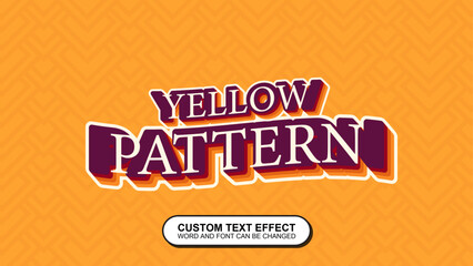 TEXT EFFECT YELLOW PATTERN