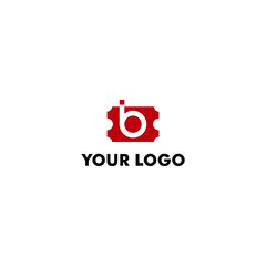 monogram logo B also has negative space on tickets, suitable for travel or ticketing companies