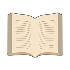Open book for reading