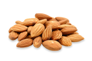 almond nuts isolated transparent background
