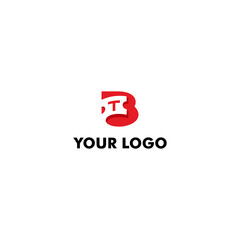 B and T monogram logos, also negative space on tickets, suitable for travel or ticketing companies