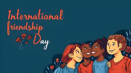 International friendship day poster.