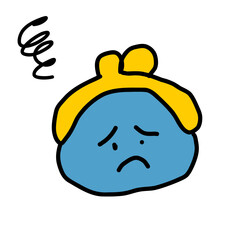 がま口財布の手書きイラスト