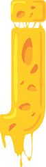 Cheese Melted Alphabet