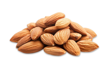 almond nuts isolated transparent background