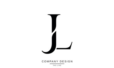 JL, LJ, Abstract Letters Logo Monogram