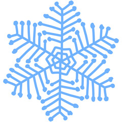 Snowflake Doodle Icon