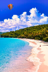 ヴァージン諸島のセント・ジョン島の美しいビーチ