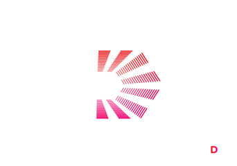 D style logo , Vector Logo Letter D letter  concept technology logo design vector , Letter  pixels initial design template, Letter  on  logo icon set