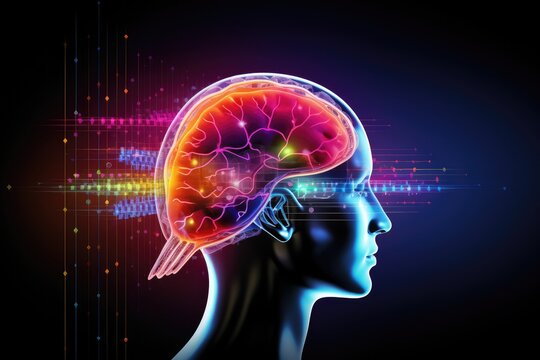 Brain Cerebral palsy, ALS, schizophrenia, bipolar disorder, neurodevelopmental disorders, cerebrovascular diseases, frontotemporal dementia, migraines, concussion, autoimmune encephalitis Illustration