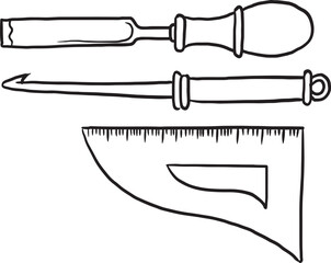 measurement ruler scale sword instrument hand