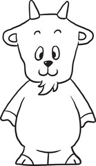 Fototapeta premium mascot infant tail furry comic
