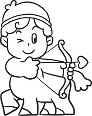 Fototapeta premium mascot romance youth valentine sketch 