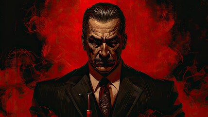 Fototapeta premium Mafia Leader