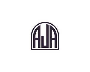 AJA Logo design vector template