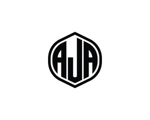 AJA Logo design vector template