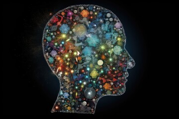 Obraz premium Neuronal learning, 3d neurons forge new connections, strengthening the brain's cognitive abilities, Neurons in the brain act as messengers, brain's neurons fire in synchrony, deep concentration focus