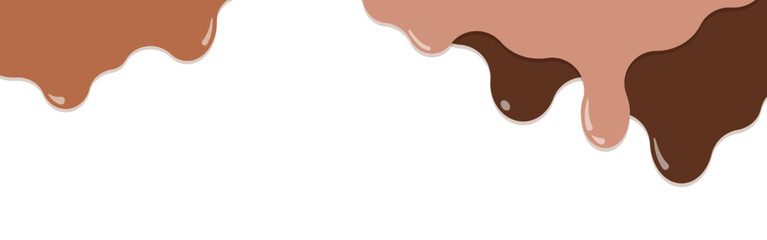 フレーム素材_垂れたチョコレート