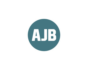 AJB Logo design vector template