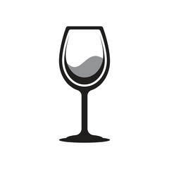 wine  glass juice logo