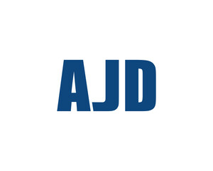 AJD Logo design vector template