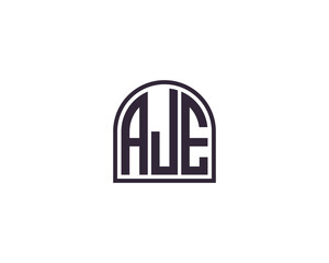 AJE Logo design vector template