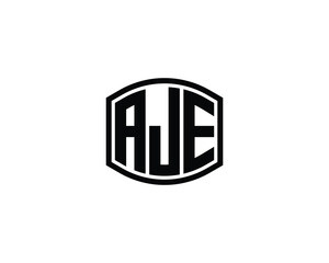 AJE Logo design vector template