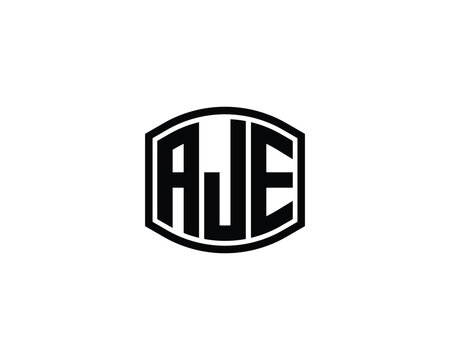 AJE Logo design vector template
