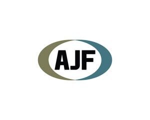 AJF Logo design vector template