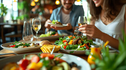 Couple Eating Lunch