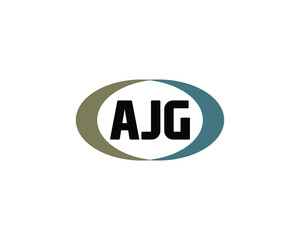 AJG logo design vector template