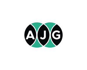 AJG logo design vector template