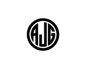 AJG logo design vector template