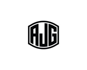 AJG logo design vector template