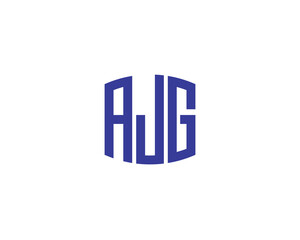 AJG logo design vector template