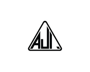 AJI logo design vector template