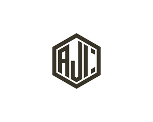 AJI logo design vector template