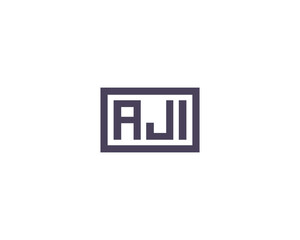 AJI logo design vector template