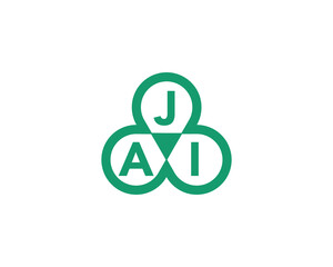 AJI logo design vector template