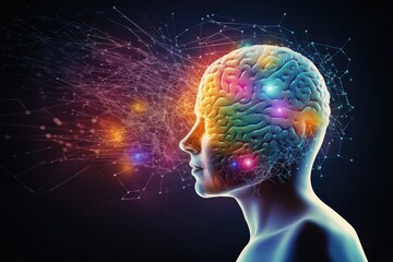 Obraz premium Cognitive disorders decline motivate neuroscience research, theorie and conducting experiments. Cognitive training programs enhancement techniques aim to improve mental function cognitive neuroscience