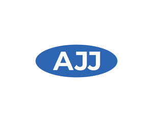 AJJ logo design vector template