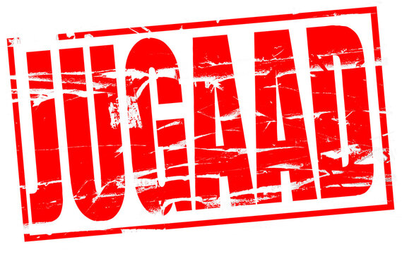 Digital composition. Red rubber stamp effect with the term Jugaad. जुगाड़ .Jugaad is a term often used on the Indian sub-continent and roughly translates in English as &ldquo;winging it&rdquo; 