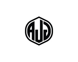 AJJ logo design vector template