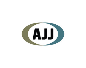 AJJ logo design vector template