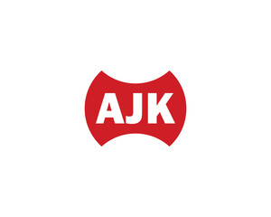 AJK logo design vector template