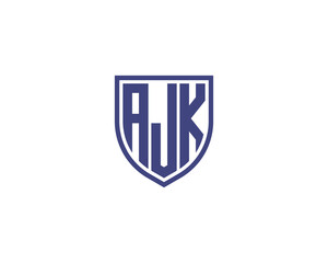 AJK logo design vector template